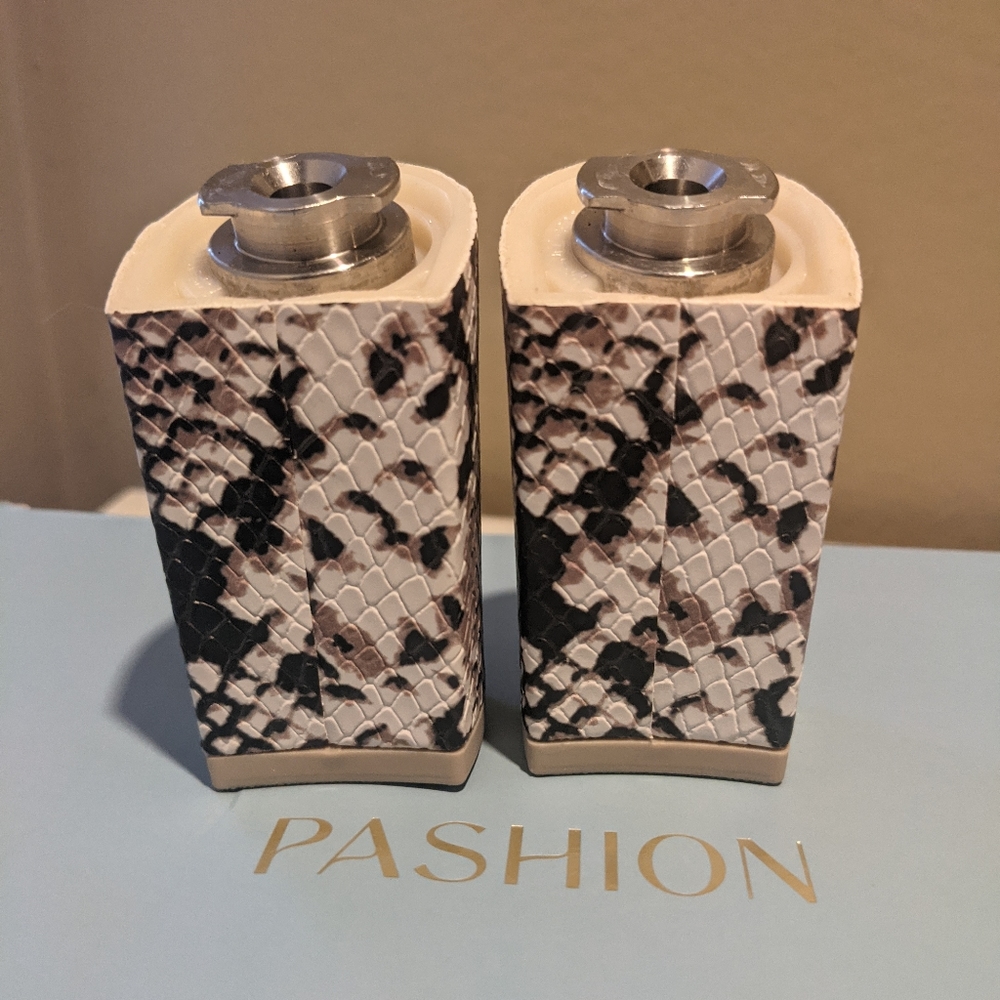 Pashion 1.0 Footwear Snakeskin Print 4-Inch Block Heels - Size 5.5-6.5